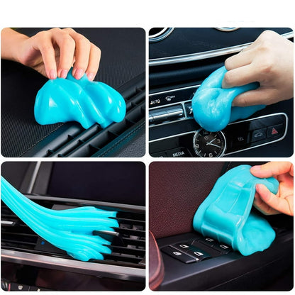 Gel de limpeza para o interior do automóvel - Removedor de pó reutilizável